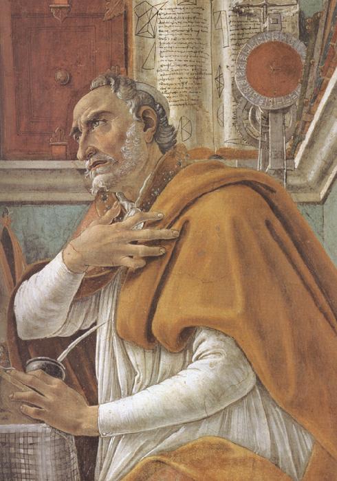 Sandro Botticelli Details of  St Augustine in his Study (mk36) Spain oil painting art